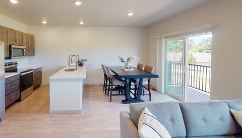 Floor plan for 2 beds, 2.5 baths, 1358 sqft